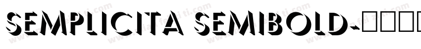 Semplicita Semibold字体转换